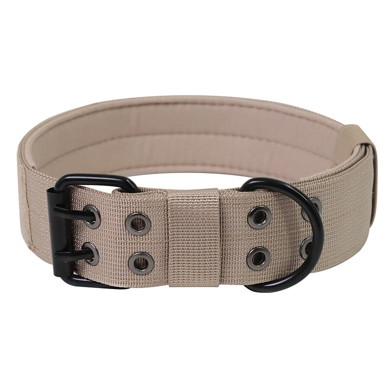 OneTigris Adjustable Military Dog Collar with Metal D-Ring