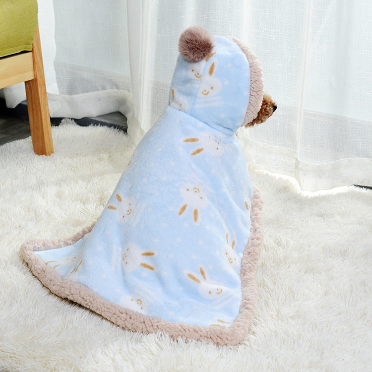 Warm Velvet Dog Pajamas and Sleeping Bag Combo
