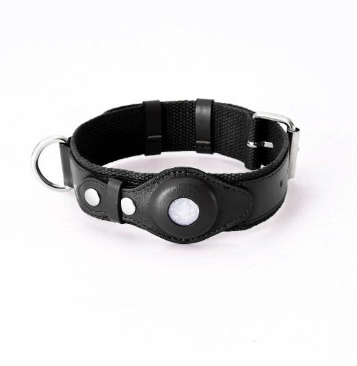 Airtag Dog Collar and Leash for Medium and Large Dogs