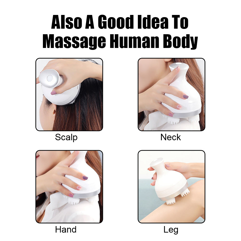 Electric Head Massager for Scalp, Neck, and Body
