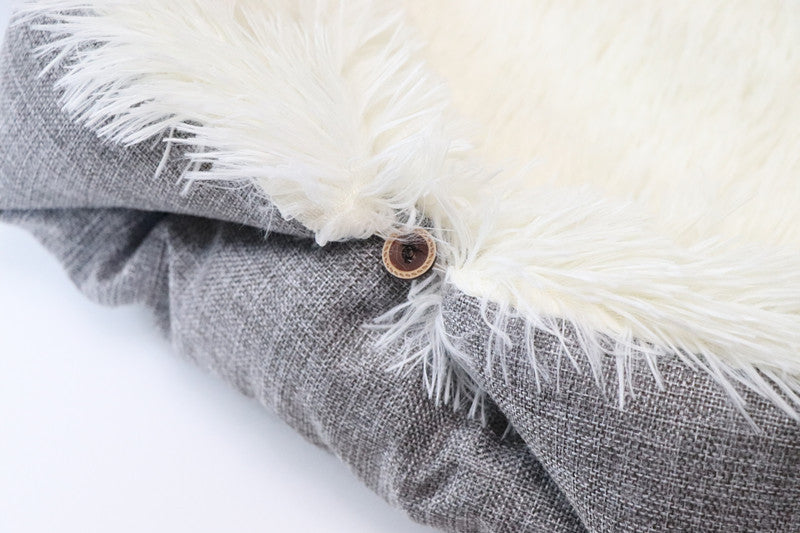 Dual-Use Cat Bed with Sleep Blanket and Tunnel