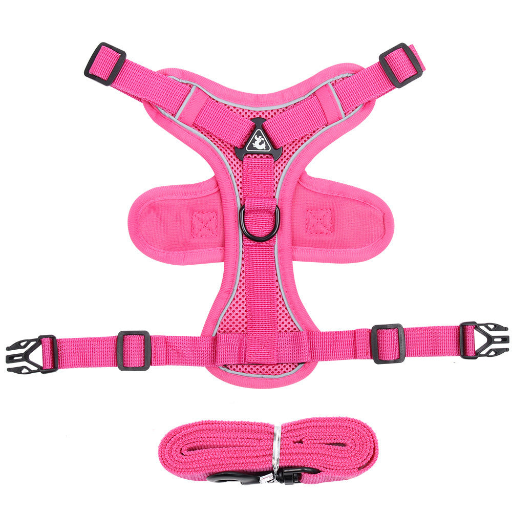 Breathable Mesh Pet Harness & Leash Set