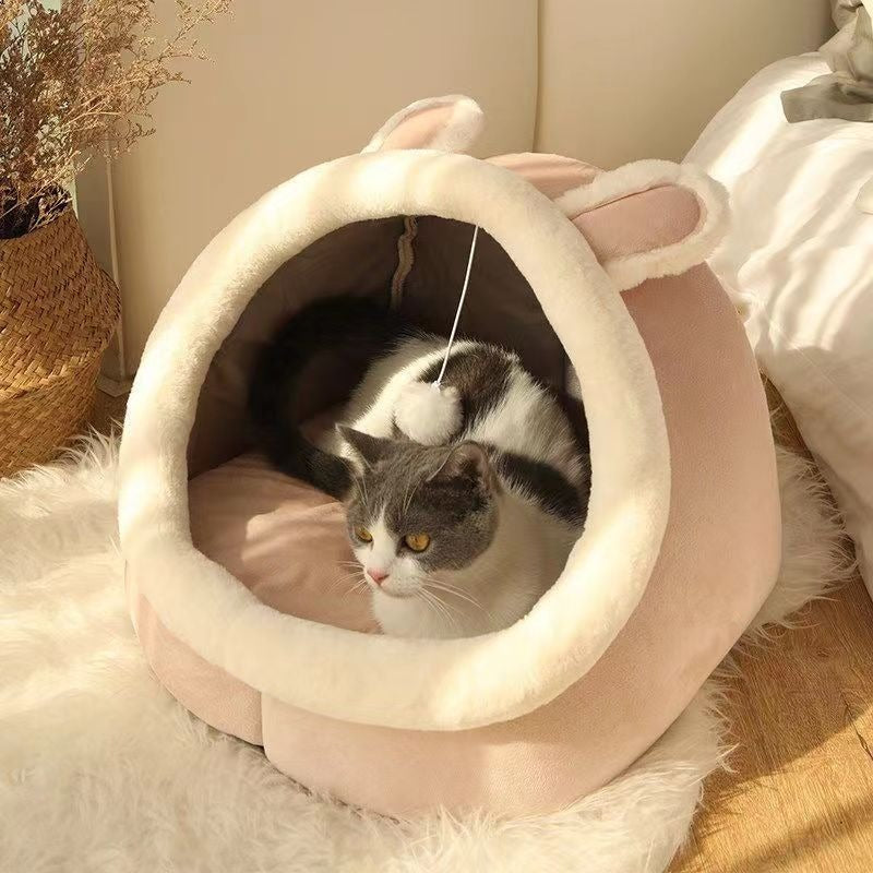 Four Seasons Semi-closed Pet Bed