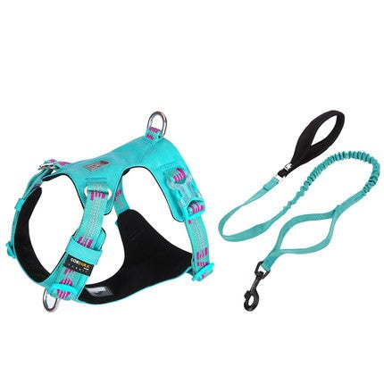 Large Pet Walking Dog Traction Rope and Chest Strap