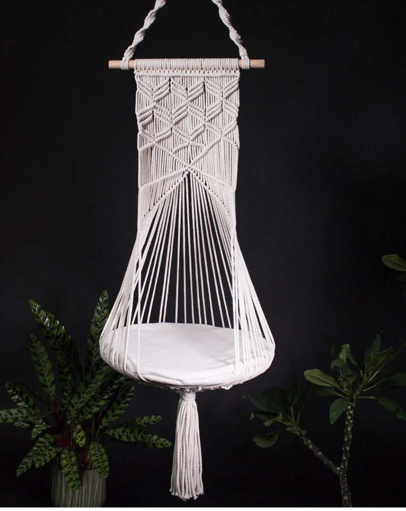 Handmade Cat Hammock and Toy Nest - Woven Design