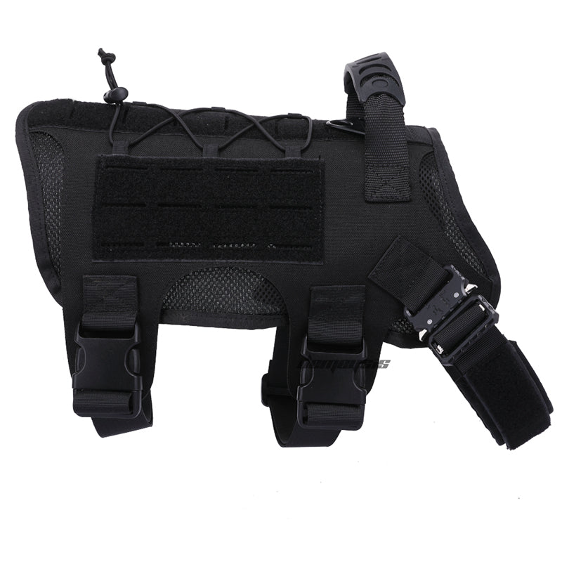 Three Color Nylon Tactical Dog Vest with Leash
