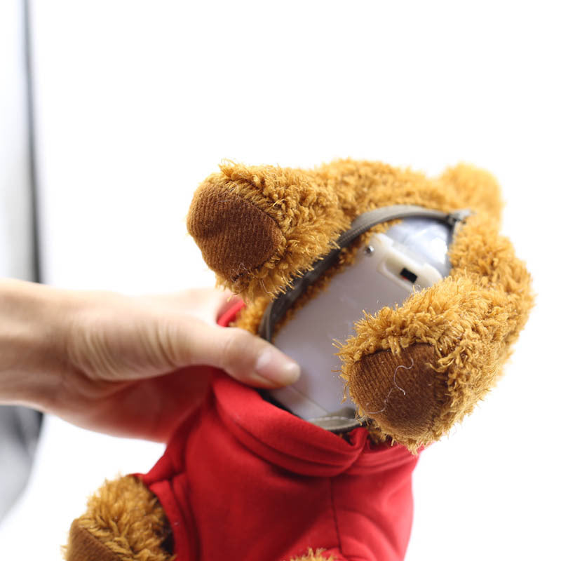 Plush Toy Teddy Dog with Leash