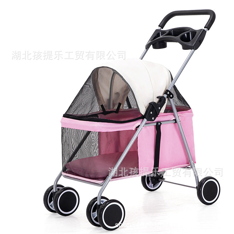 Portable Foldable Pet Stroller for Cats and Dogs