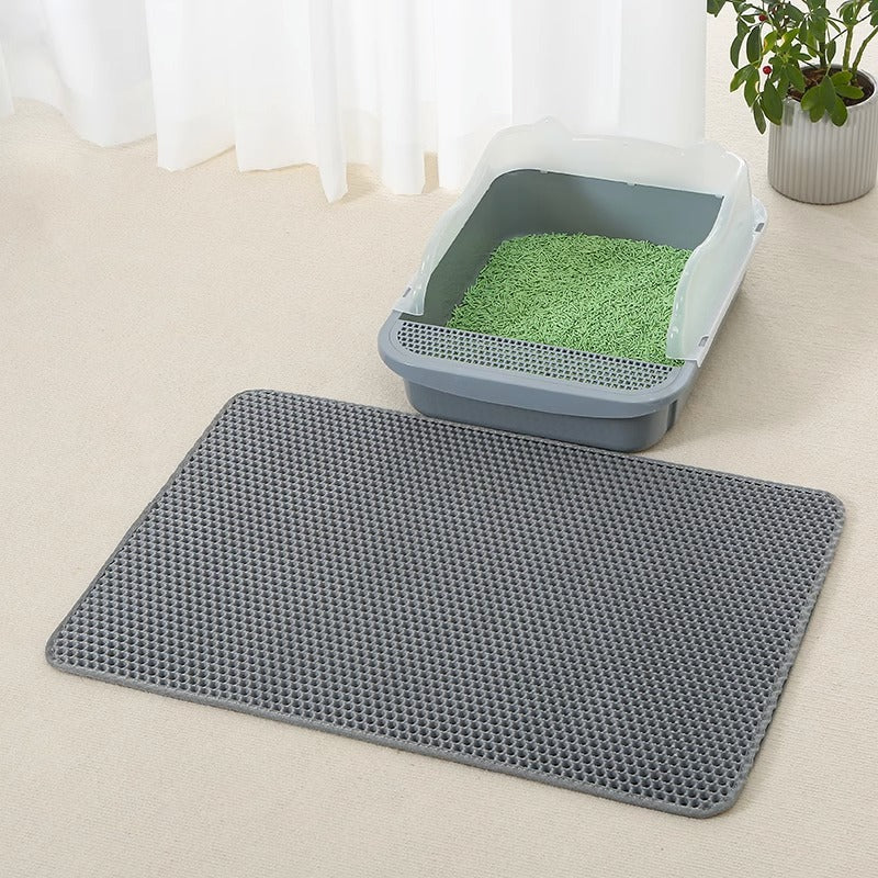 EVA Double-Layer Anti-Splash Cat Litter Mat