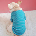 Striped Cotton Stretch Padded T-shirt