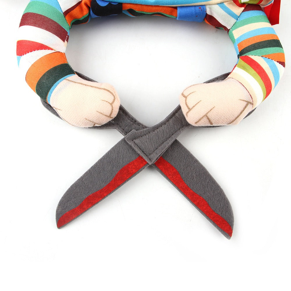 Pet Halloween Costume Scissor Hand Outfit