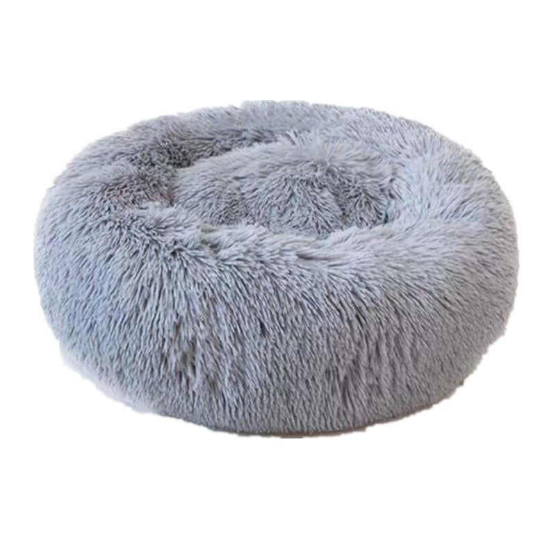 Round Plush Dog Bed