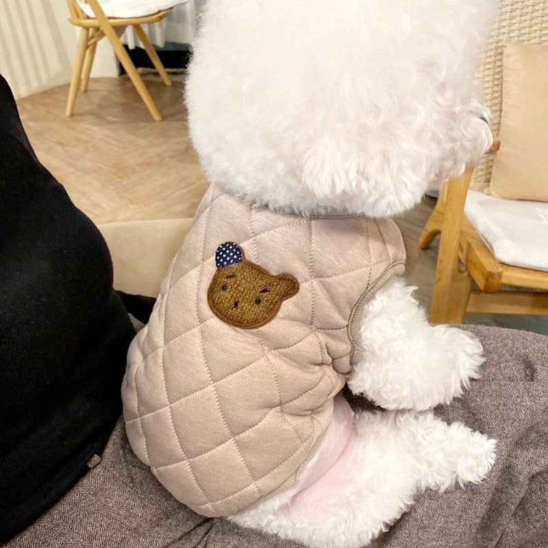 "Padded Dog Coat Vest for Autumn and Winter"