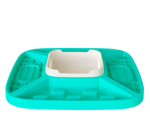 Dog Slow Feeder and Drinking Basin Set