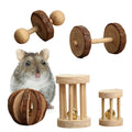 Wooden Chew Toys Set for Hamsters, Birds, Cats, Dogs