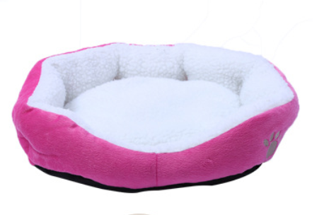 Removable Pet Bed with Warm Lamb Fleece for Dogs