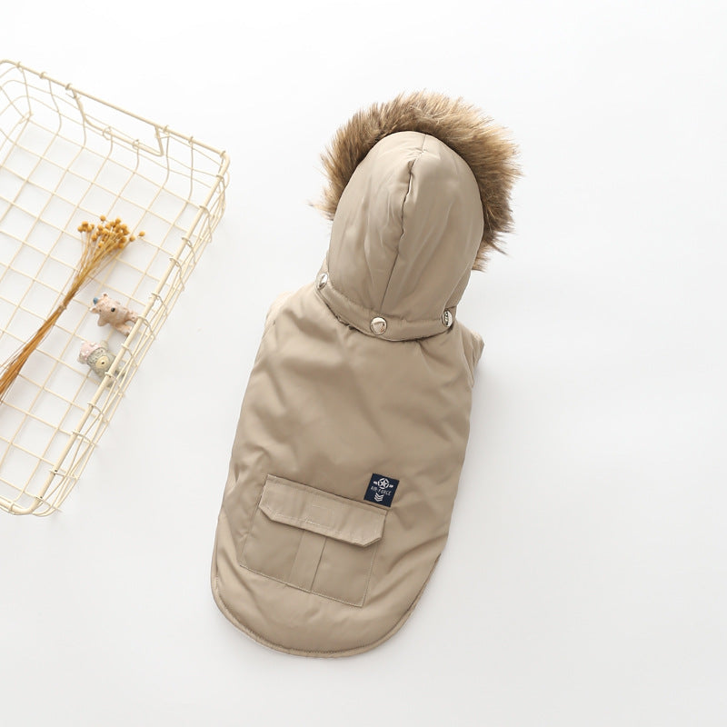 Hooded Down Jackets for Dogs - Pet Supplies