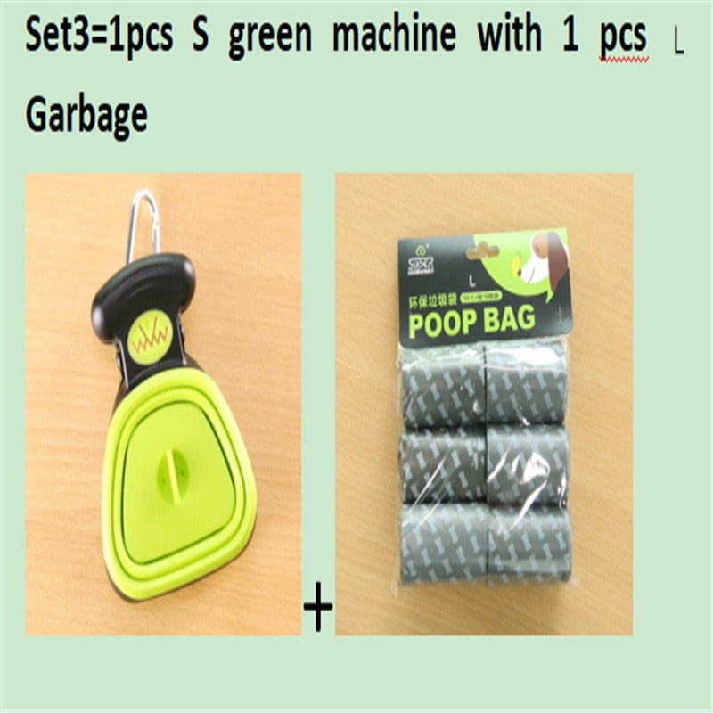 Dog Travel Foldable Pooper Scooper with Decomposable Bags