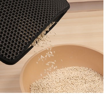 Pet Cat Litter Mat EVA Double Layer