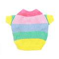 Cross-Border Rainbow Dog Knitted Sweater for Fall/Winter