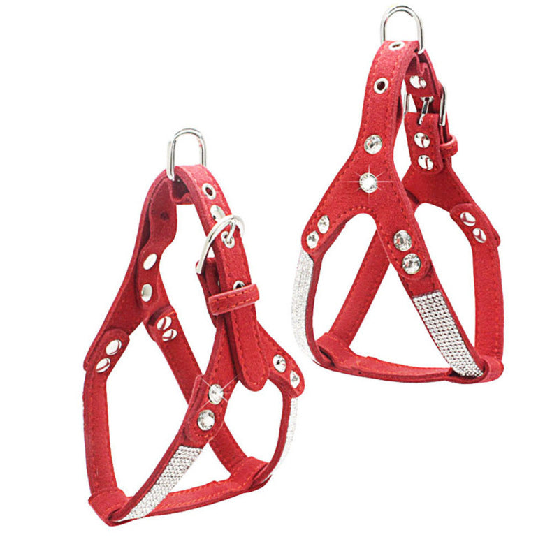 Double-Layer Microfiber Soft Suede Pet Chest Harness