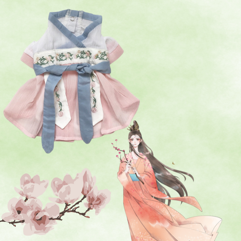 Summer Thin Cat Hanfu Outfit for Pets