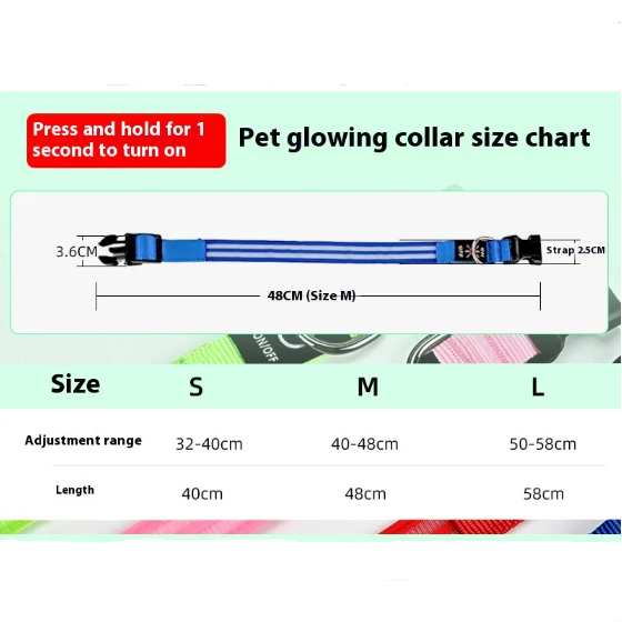 LED Light Up Dog Collar