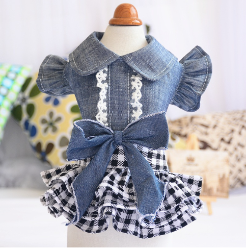 Princess Bow Skirt Dress for Teddy Pets