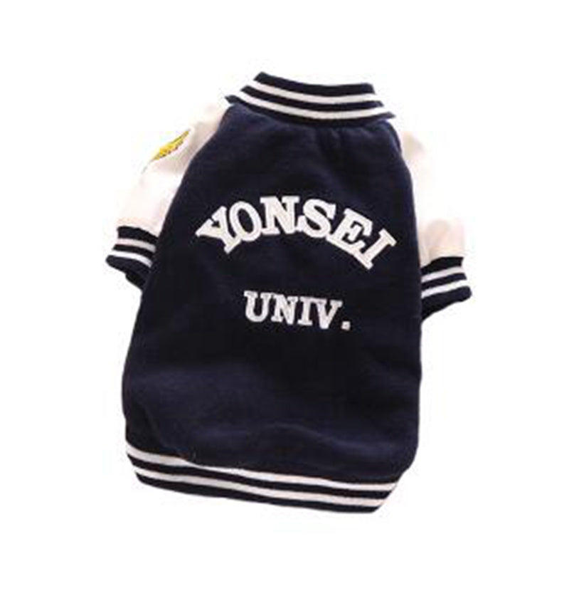 Fashionable Cotton Pet Baseball Outfit for Dogs