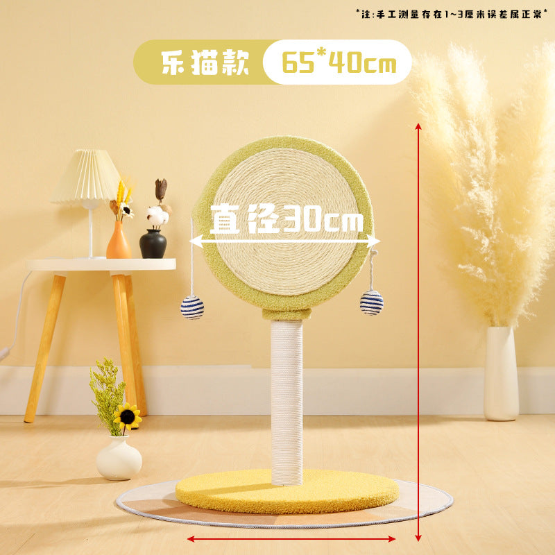 Durable Cat Scratching Post with Interactive Design