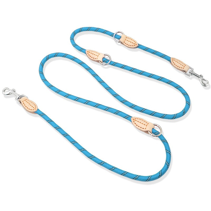 Multifunctional Leather Dog Leash