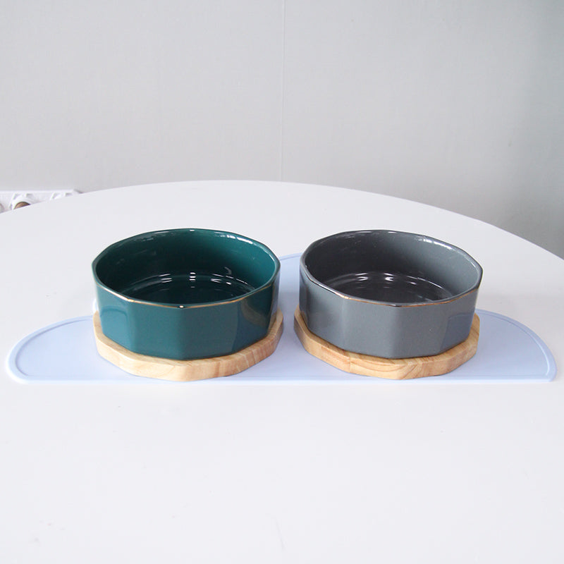 Nordic Style Ceramic Cat and Dog Bowl - Large Size