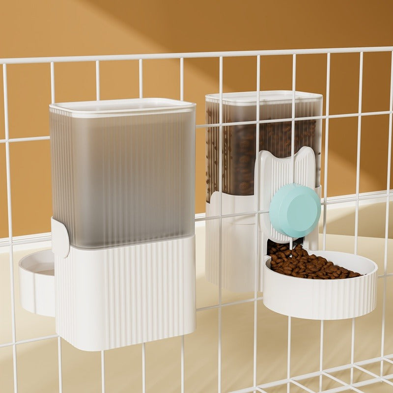 Hanging Cat Water Fountain & Auto Dog Feeder