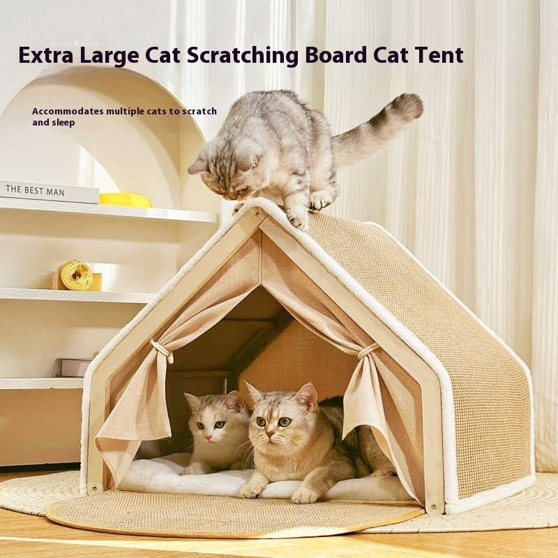Sisal Cat Scratch Tent