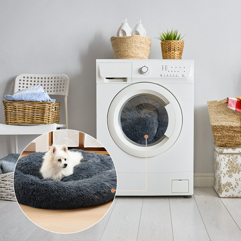 Washable Donut Pet Bed for Cats and Dogs