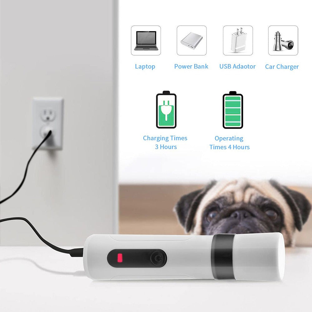 Electric Pet Nail Grinder Trimmer