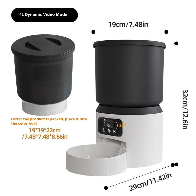 4L Smart Pet Feeder with Remote Monitoring