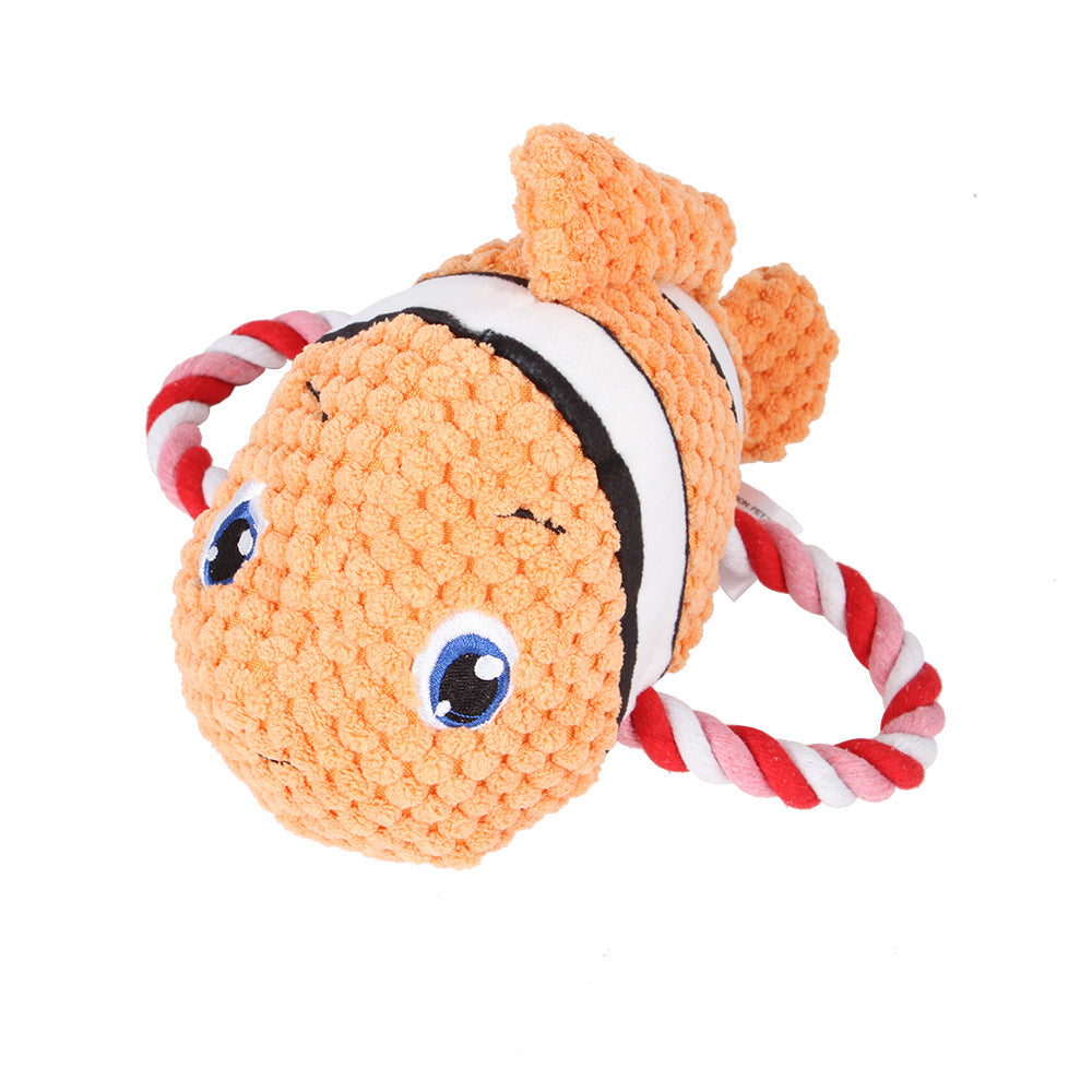 Plush Vocal Molar Teeth Cleaning Toy for Pets