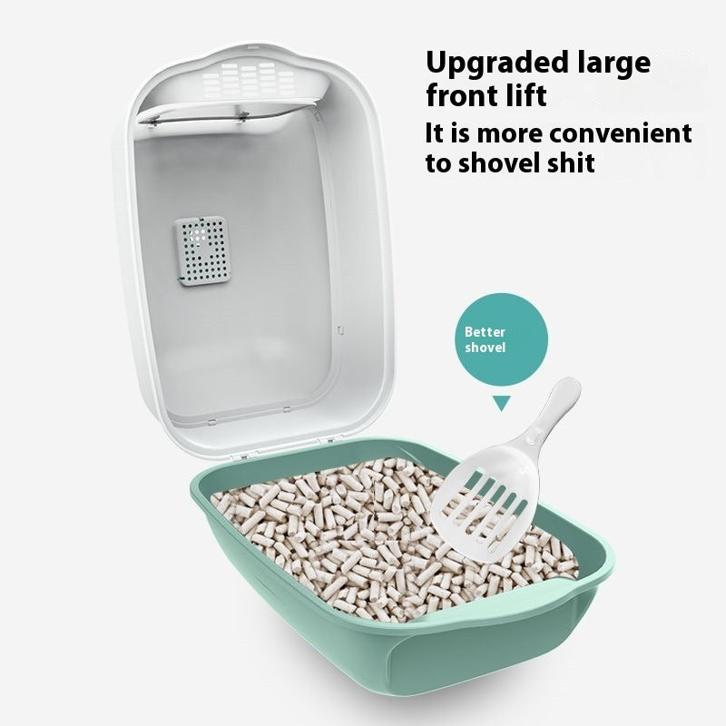 Fully Enclosed Cat Litter Box