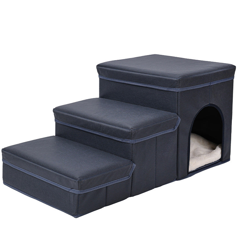 Foldable Pet Stairs for Cats and Dogs - Space Saving