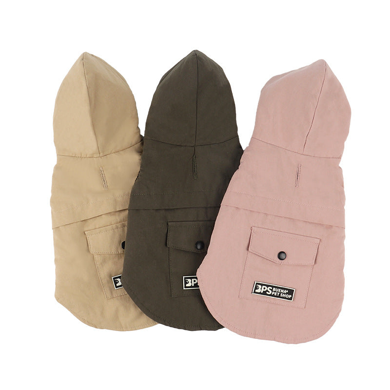 Corgi Bichon Velvet Hooded Vest for Autumn & Winter