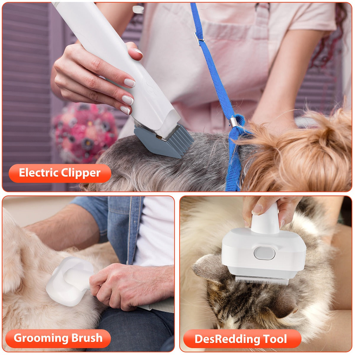 Pet Suction & Scissors Hair Care Machine