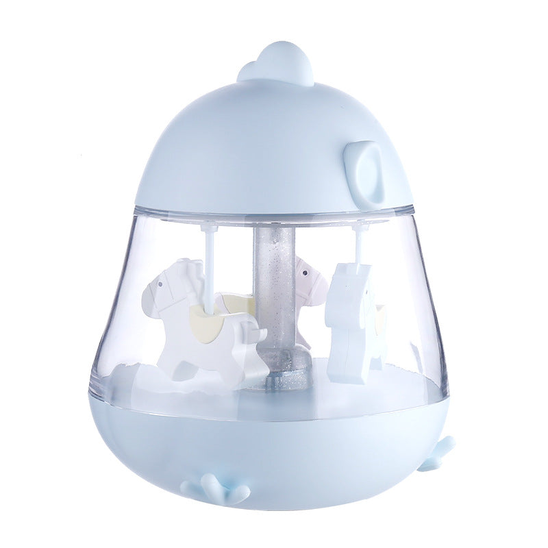Musical USB Carousel Night Light with Touch Control