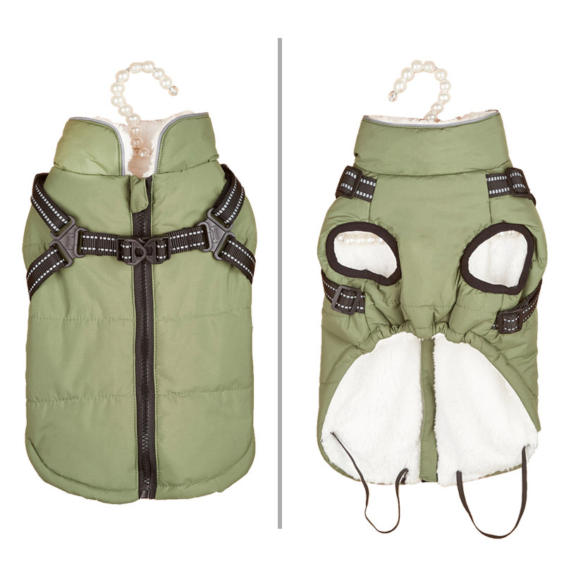 Reflective Cotton Vest for Dogs - Warm and Stylish