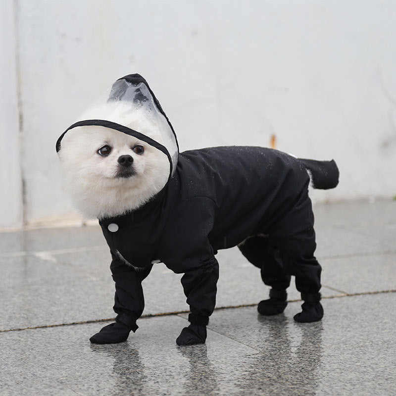 All-in-One Waterproof Raincoat with Rain Shoes for Pets
