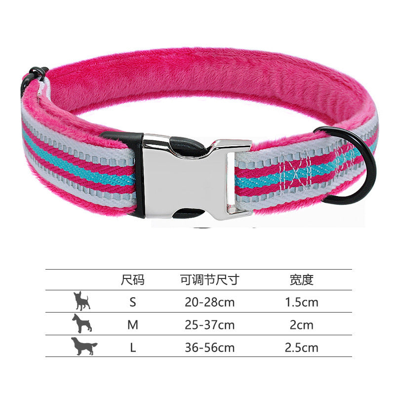 Reflective Dog Collar with Engraving for Pets