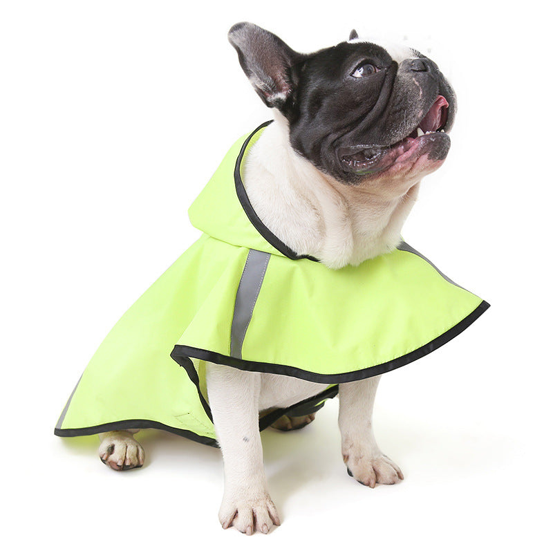 Reflective Waterproof Pet Raincoat for Medium Dogs