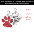 Stainless Steel Bone Pet ID Tag