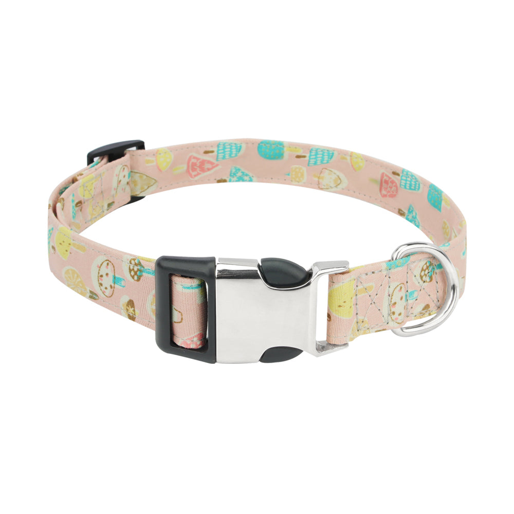Cartoon Pattern Cute Mushrooms Pet Collar for Dogs