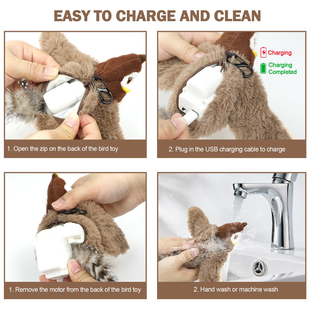 Flapping Bird Interactive Cat Toy
